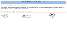 Tablet Screenshot of lists.meldrum.co.uk